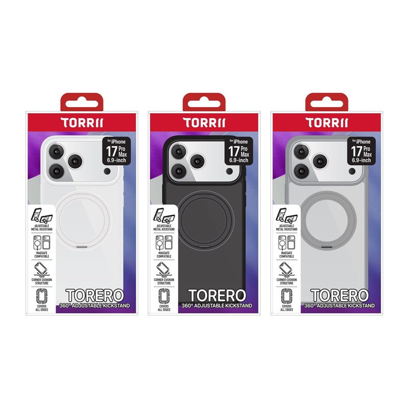 Torrii iPhone 17 Pro Max Torero Magsafe Stand Case Torrii iPhone 17 Pro Max Torero Magsafe Stand Case